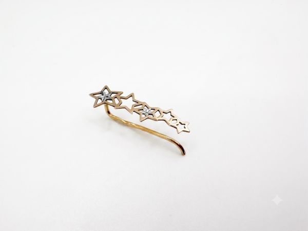 золотая серьга одна Серьга одна золото 585 0,46g, вес изделия 0.46g в Иркутск