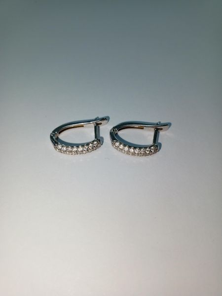 серебряные серьги Серьги серебро 925 3,35g, вес изделия 3.45g в Иркутск