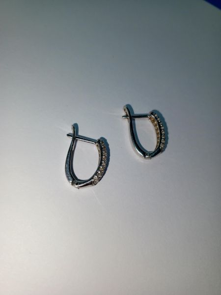 серебряные серьги Серьги серебро 925 3,35g, вес изделия 3.45g в Иркутск