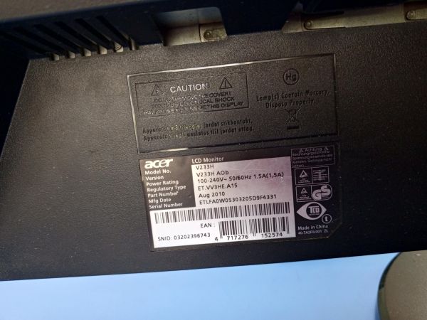 монитор Acer V233H AOb в Усть-Илимск