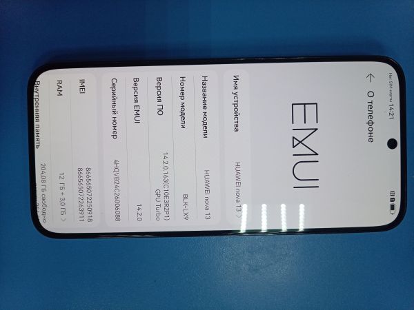 сотовый телефон Huawei Nova 13 12/256GB (BLK-LX9) Duos в Ангарск