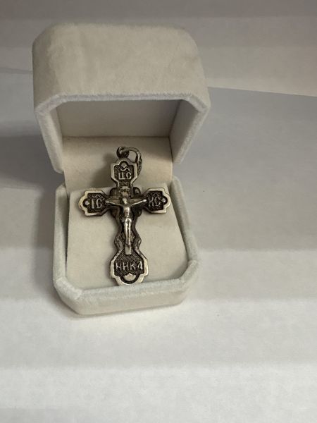 серебряный крест Крест серебро 925 12,37g, вес изделия 12.37g в Ангарск