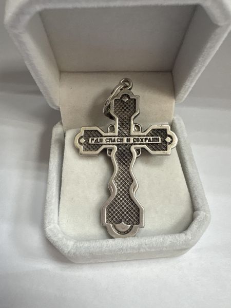 серебряный крест Крест серебро 925 12,37g, вес изделия 12.37g в Ангарск
