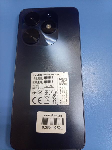 сотовый телефон TECNO Spark Go 2024 3/64GB (BG6) Duos в Ангарск