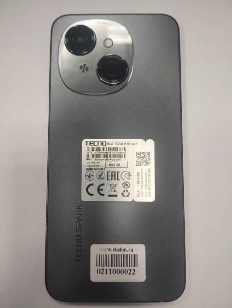 Купить TECNO Spark Go 1 3/128GB (KL4) Duos в Новосибирск за 4900 руб.