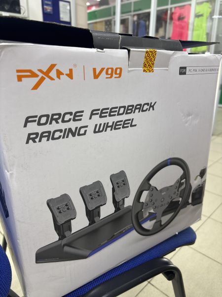 руль игровой с педалями PXN V99 в Усть-Илимск