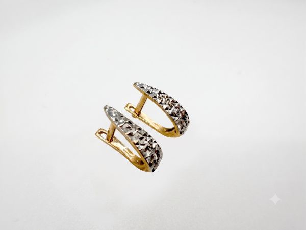 золотые серьги Серьги золото 585 2,38g, вес изделия 2.38g в Иркутск