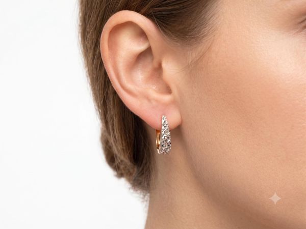 золотые серьги Серьги золото 585 2,38g, вес изделия 2.38g в Иркутск