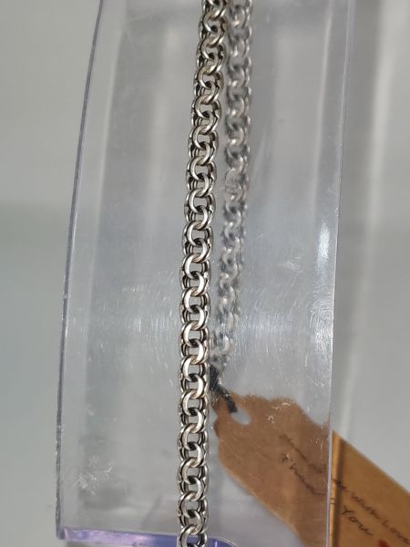 серебряный браслет Браслет серебро 925 6,25g, вес изделия 6.35g, длина 20 см в Иркутск
