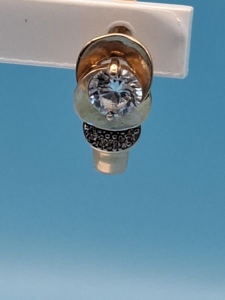золотые серьги Серьги золото 585 2,48g, вес изделия 2.84g в Иркутск