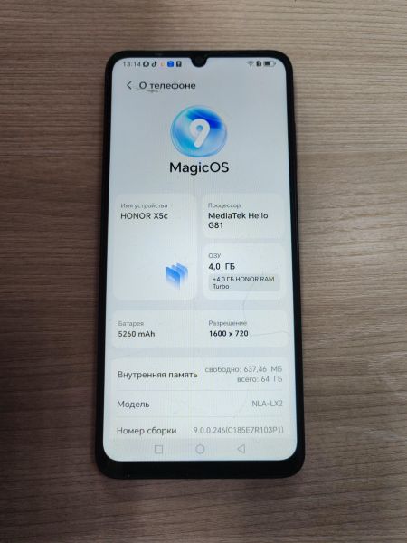 сотовый телефон Honor X5c 4/64GB (NLA-LX2) Duos в Усть-Илимск