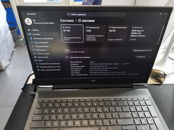 ноутбук HP Victus 16-e0044ur 497L8EA в Иркутск