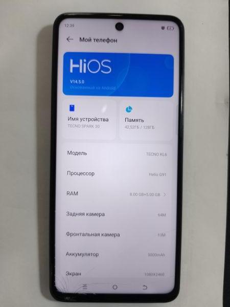 сотовый телефон TECNO Spark 30 8/128GB (KL6) Duos в Иркутск