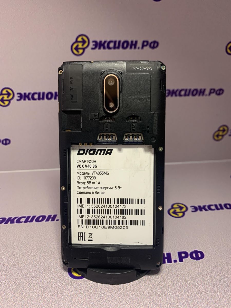 Скупка и продажа СОТОВЫЕ ТЕЛЕФОНЫ Digma Digma Vox V40 3G (VT4055MG) Duos  ID:0007001456 на выгодных условиях в Иркутске | Эксион