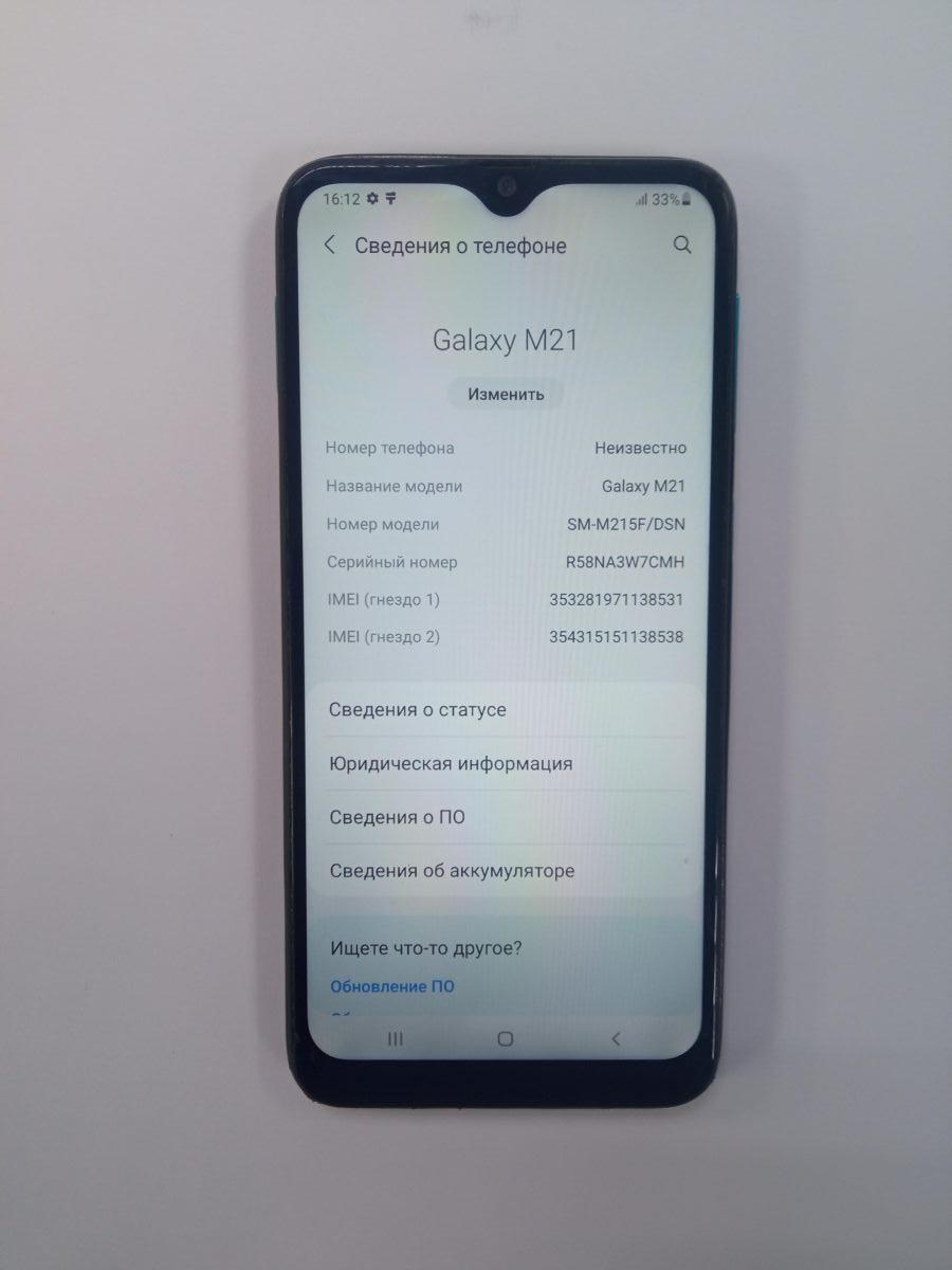 Скупка и продажа СОТОВЫЕ ТЕЛЕФОНЫ Samsung Samsung Galaxy M21 4/64GB (M215F)  Duos ID:0025012474 на выгодных условиях в Хабаровске | Эксион