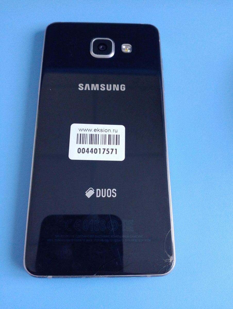 Скупка и продажа СОТОВЫЕ ТЕЛЕФОНЫ Samsung Samsung Galaxy A5 2016 2/16GB  (A510F) Duos ID:0044017571 на выгодных условиях в Иркутске | Эксион