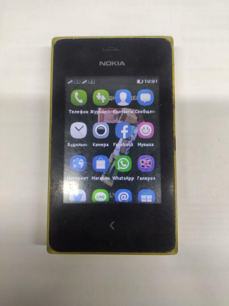 Скупка и продажа СОТОВЫЕ ТЕЛЕФОНЫ Nokia Nokia 500 Asha (RM-934) Duos  ID:0078018794 на выгодных условиях в Зиме | Эксион