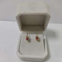 Серьги золото 585 0,80g, вес изделия 1g