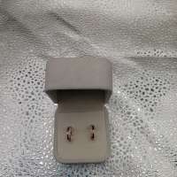 Серьги золото 585 1,63g, вес изделия 1.73g