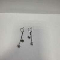 Серьги серебро 925 6,09g, вес изделия 6.21g