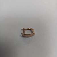 Серьга одна золото 585 0,90g, вес изделия 0.9g