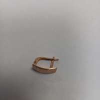 Серьга одна золото 585 0,90g, вес изделия 0.9g