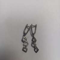 Серьги серебро 925 3,52g, вес изделия 3.56g