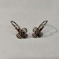 Серьги золото 585 2,18g, вес изделия 2.18g