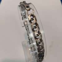 Браслет серебро 925 16,38g, вес изделия 16.38g, длина 21 см
