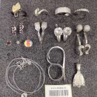 Лом (Горсть) серебро 925 26,11g, вес изделия 31g
