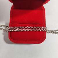 Цепь серебро 925 6,39g, вес изделия 6.49g, длина 44 см