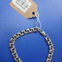 Браслет серебро 925 16,19g, вес изделия 16.2g, длина 21 см, 00 нет камней