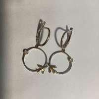 Серьги серебро 925 3,91g, вес изделия 3.99g