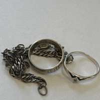 Лом (Горсть) серебро 925 7,25g, вес изделия 7.35g