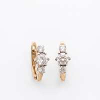 Серьги золото 585 1,78g, вес изделия 2.28g