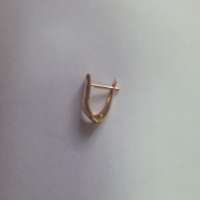 Серьга одна золото 583 0,70g, вес изделия 0.7g
