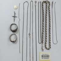 Лом или горсть серебро 925 43,88g, вес изделия 45.9g