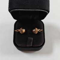 Серьги золото 585 2,46g, вес изделия 2.46g
