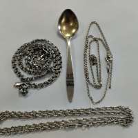 Лом (Горсть) серебро 925 54,46g, вес изделия 54.76g