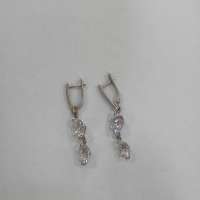 Серьги серебро 925 6,38g, вес изделия 8.02g