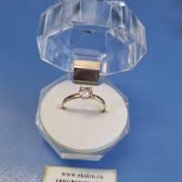 Кольцо золото 585 0,80g, вес изделия 0.95g, размер 17