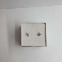 Серьги золото 585 2,08g, вес изделия 2.2g