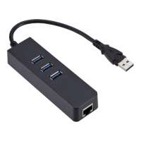 Ethernet-Адаптер/USB-Хаб 3USB в ассортименте