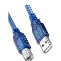 USBкабель для принтера 1.5м синий в ассортименте