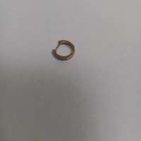 Серьга одна золото 585 0,78g, вес изделия 0.8g