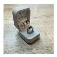 Кольцо (Ag 925) Вставки:родирование, агат - 1,05ct.фианит 2шт.