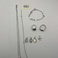 Лом (Горсть) серебро 925 20,07g, вес изделия 20.36g