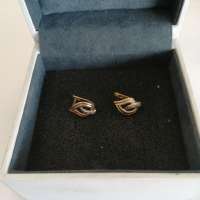 Серьги золото 585 2,46g, вес изделия 2.47g