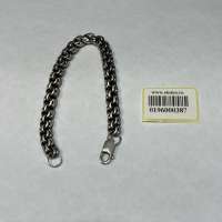 Браслет серебро 925 21,43g, вес изделия 21.49g, длина 20 см