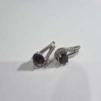 Серьги серебро 925 6,56g, вес изделия 7.16g